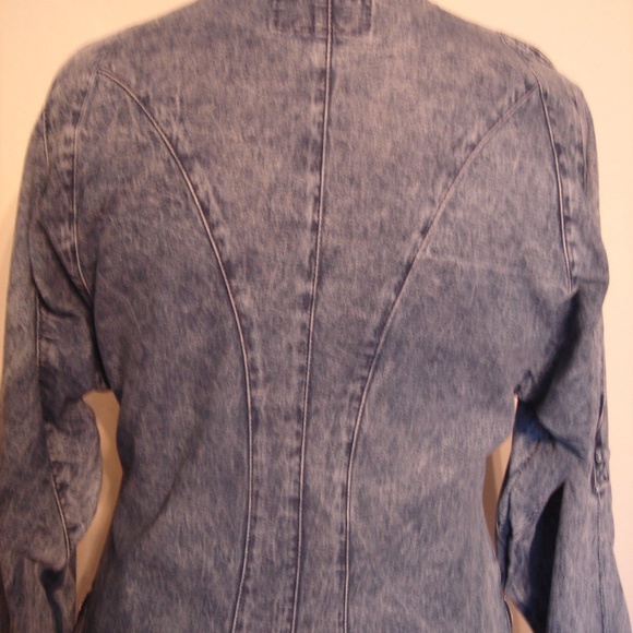 VINTAGE DENIM ITALIAN DRESS SIZE M - Picture 6 of 8